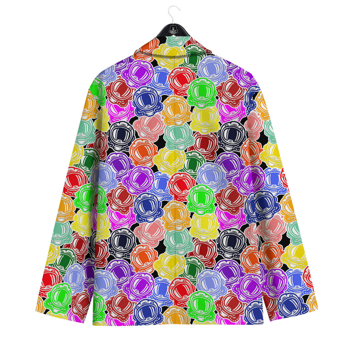 Astronaut Helmet Colorful Print Pattern Men's Sport Coat-grizzshop