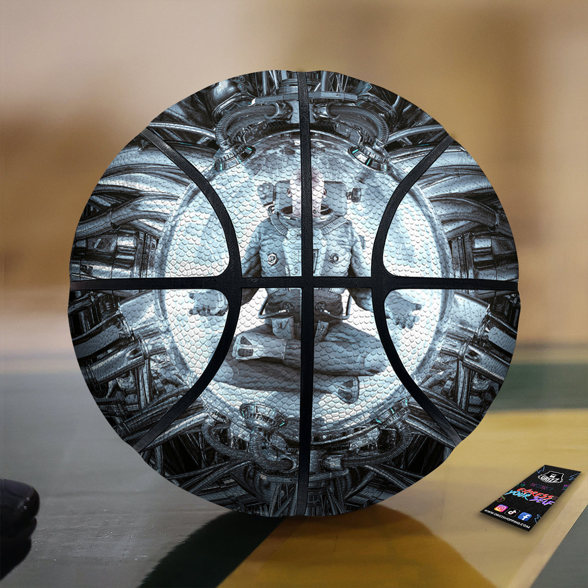 Astronaut In Machine Print Basketball-grizzshop