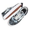 Astronaut In Machine Print Skate Shoes-grizzshop