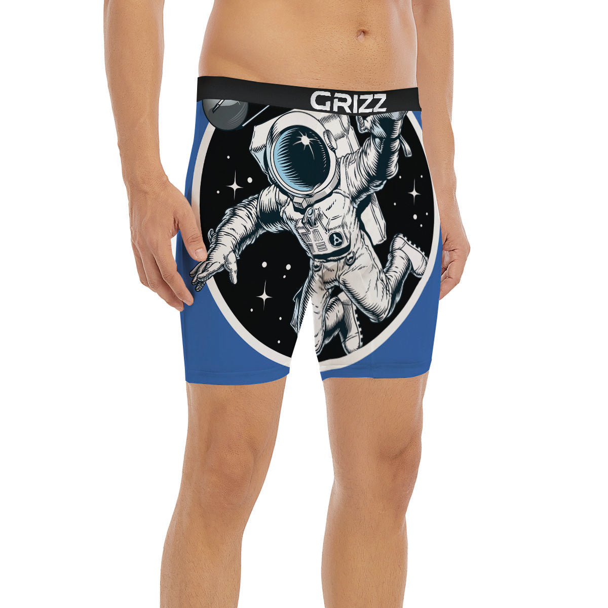 Astronaut In The Space Print Boxer Briefs-grizzshop