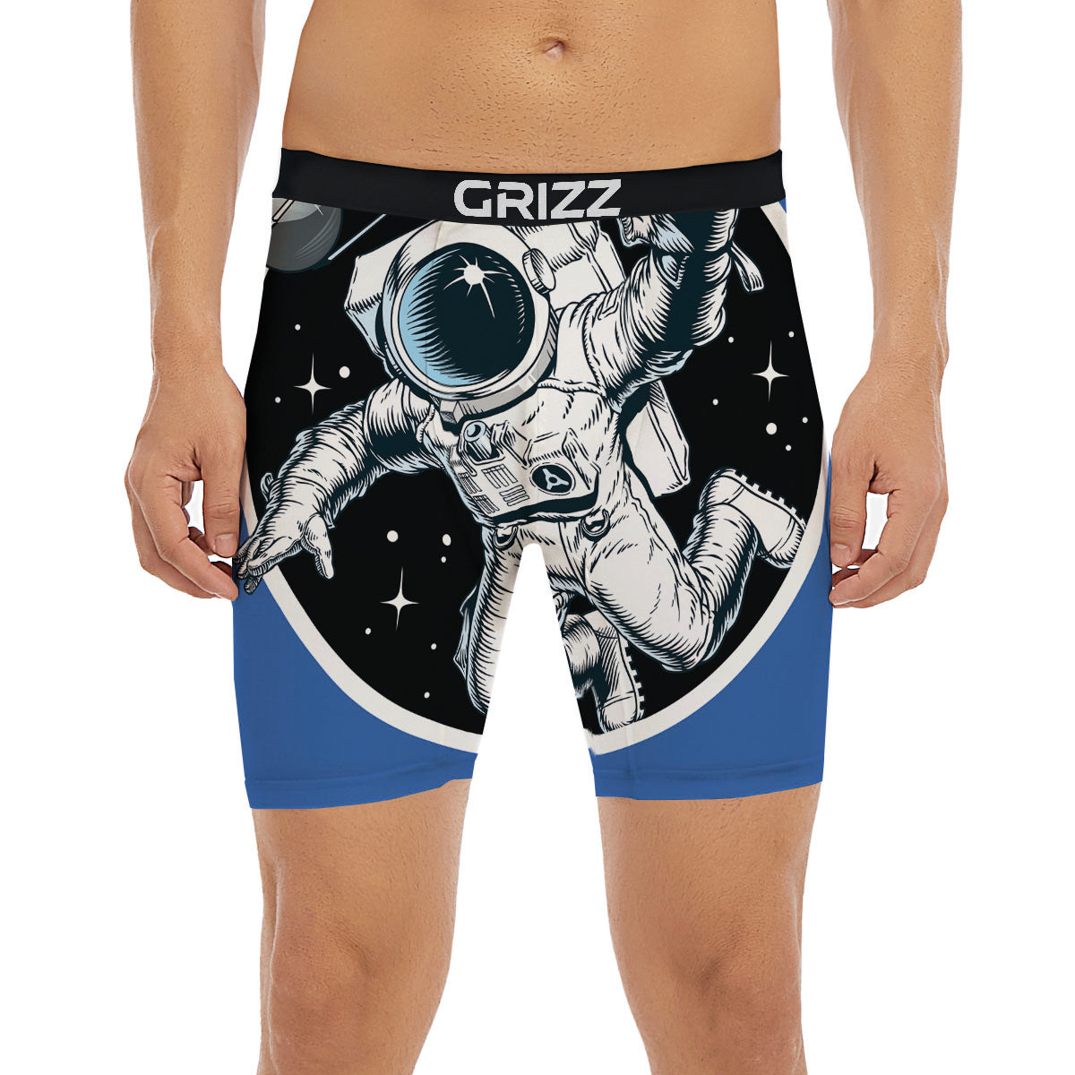Astronaut In The Space Print Boxer Briefs-grizzshop