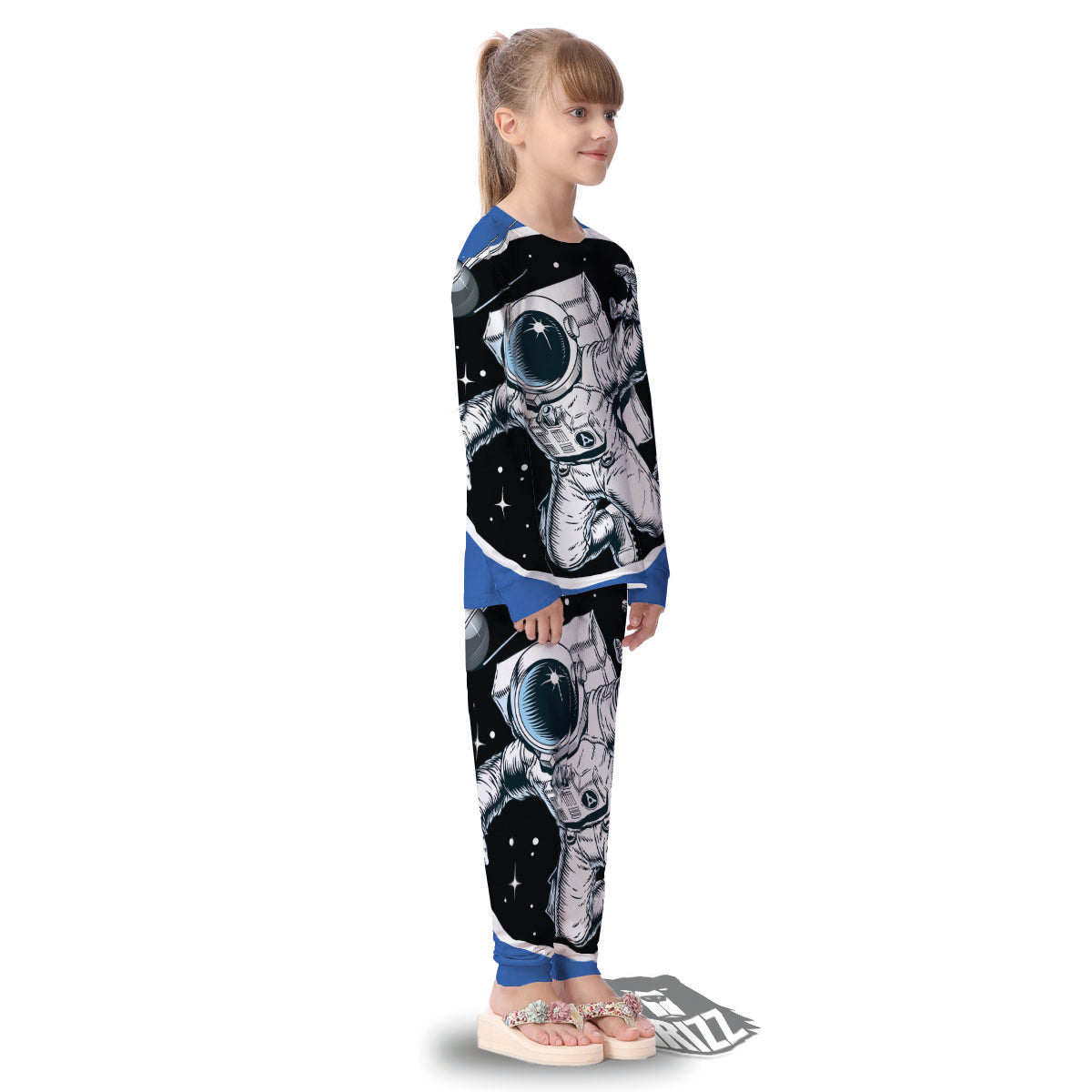 Astronaut In The Space Print Kid's Pajamas-grizzshop