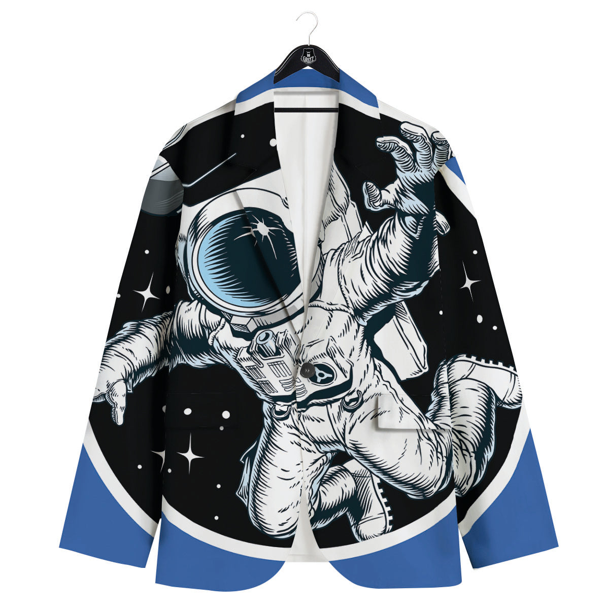 Astronaut In The Space Print Men's Sport Coat-grizzshop