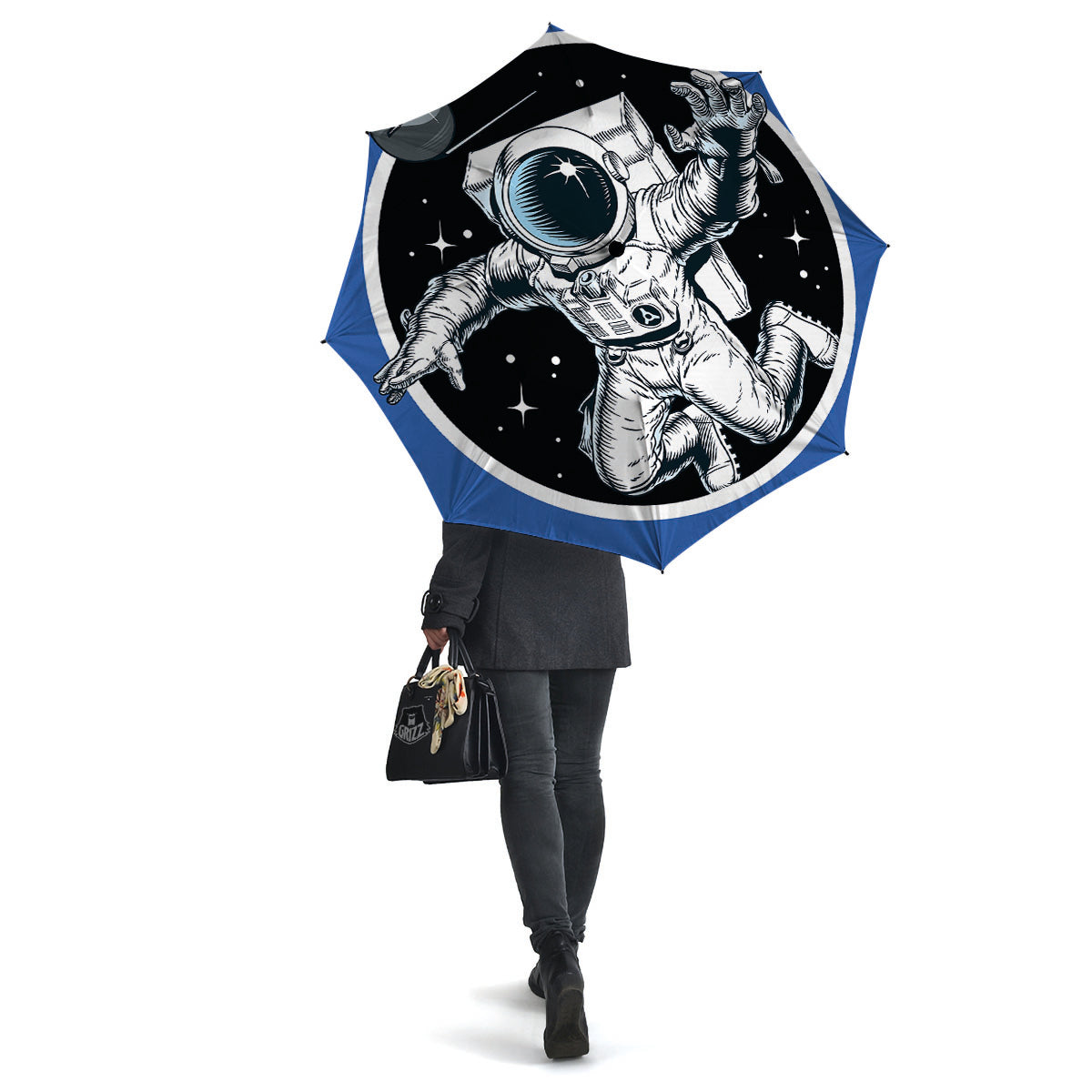 Astronaut In The Space Print Umbrella-grizzshop