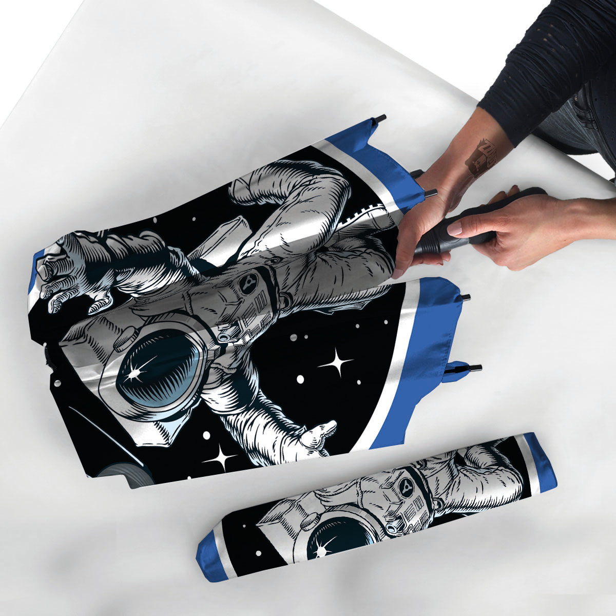 Astronaut In The Space Print Umbrella-grizzshop