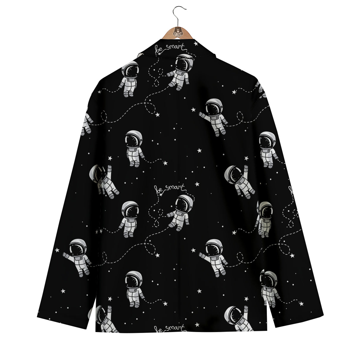 Astronaut Pattern Print Men's Blazer-grizzshop