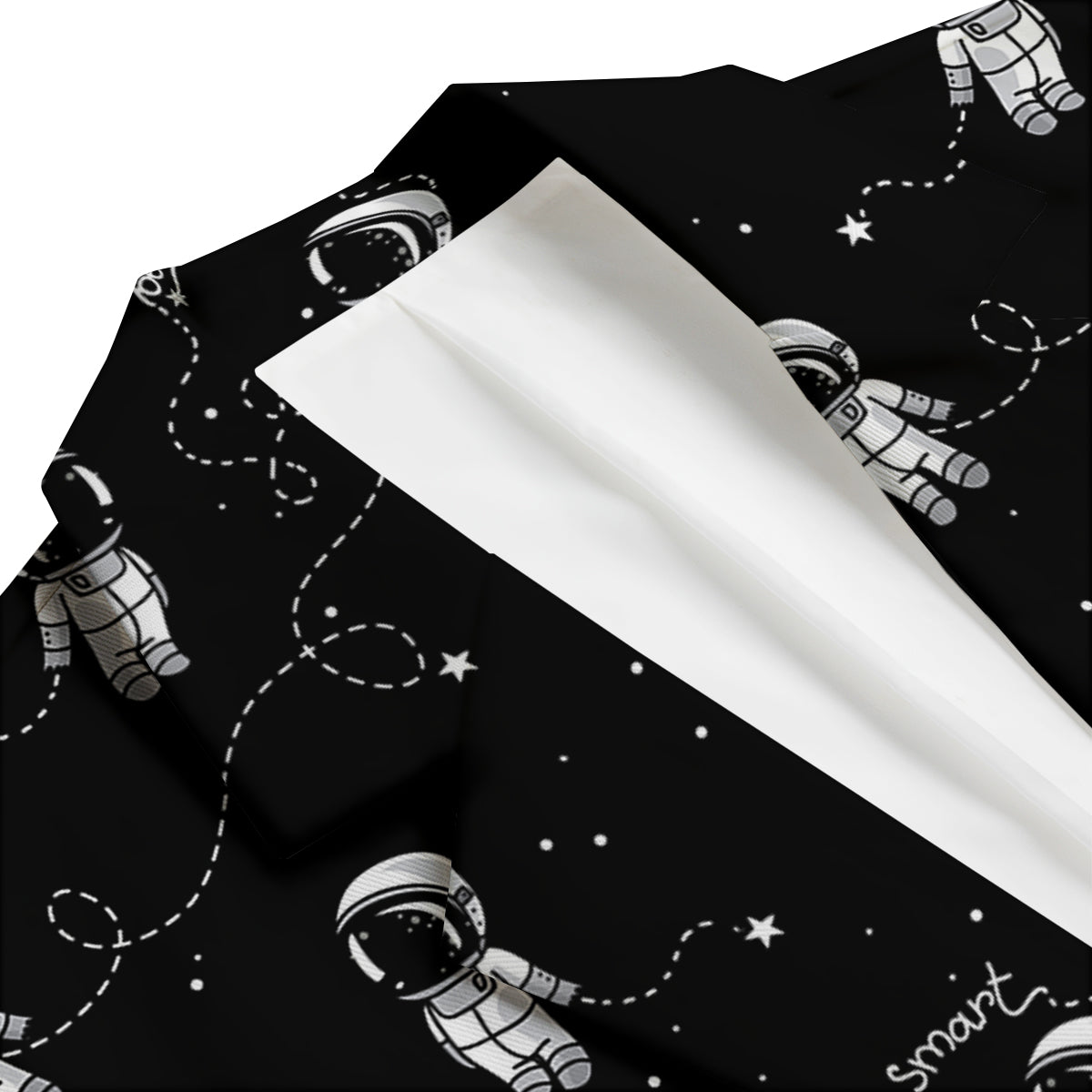 Astronaut Pattern Print Men's Blazer-grizzshop