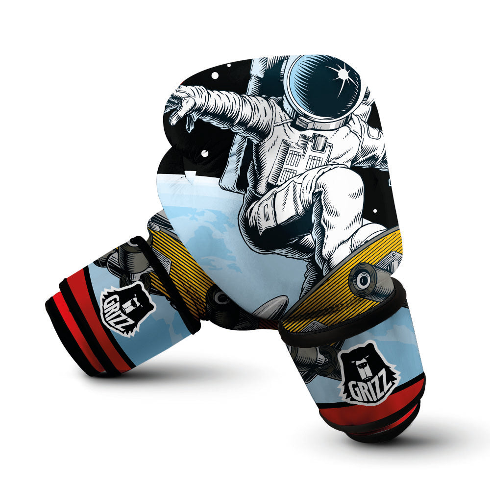 Astronaut Skateboard Print Boxing Gloves-grizzshop