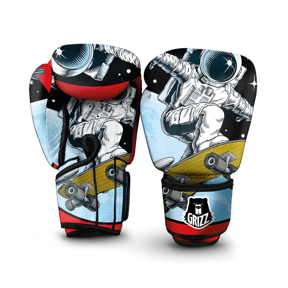 Astronaut Skateboard Print Boxing Gloves-grizzshop