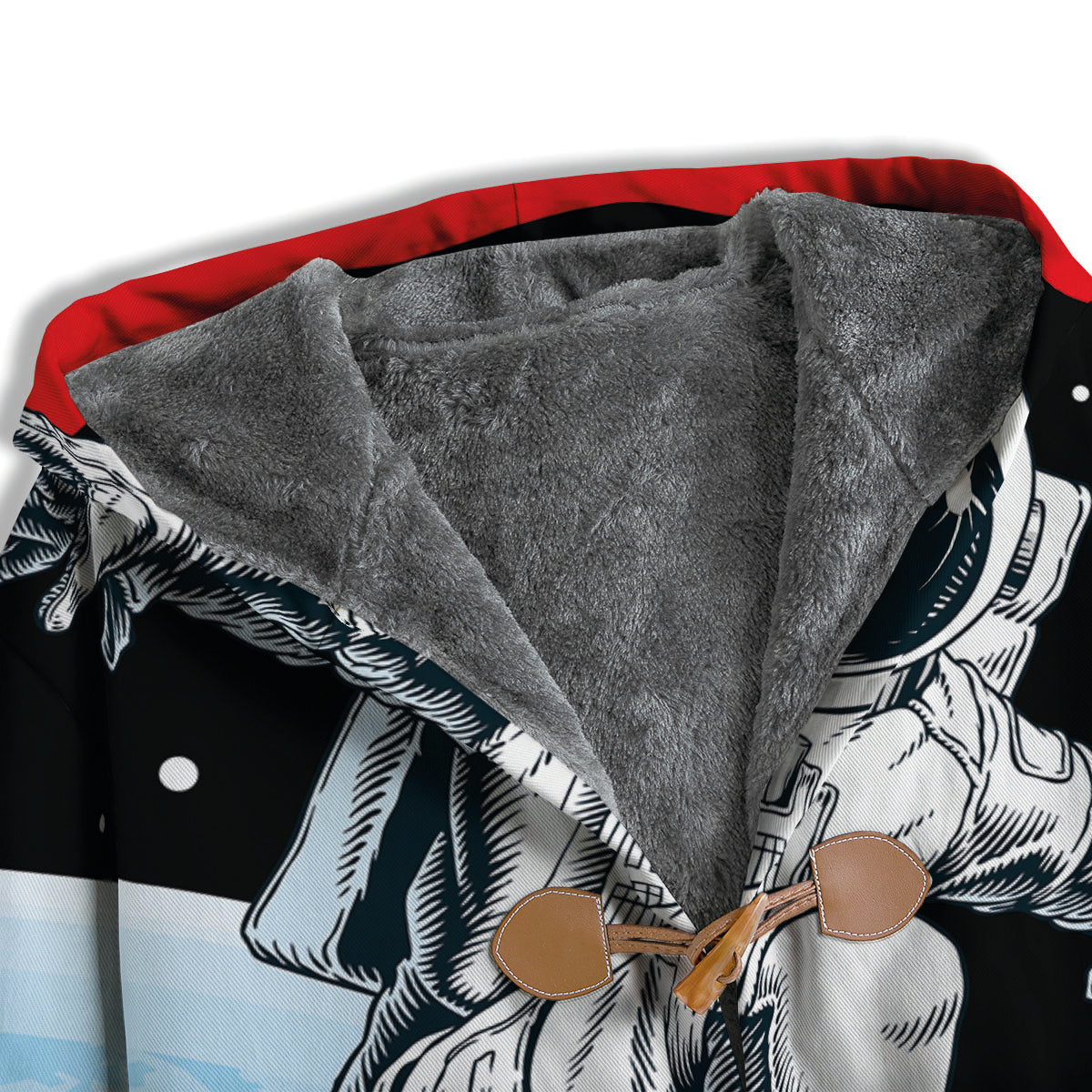 Astronaut Skateboard Print Men's Windbreaker Jacket-grizzshop