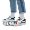 Astronaut Skateboard Print Skate Shoes-grizzshop