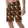 Astronaut Space Pattern Print Men's Shorts-grizzshop