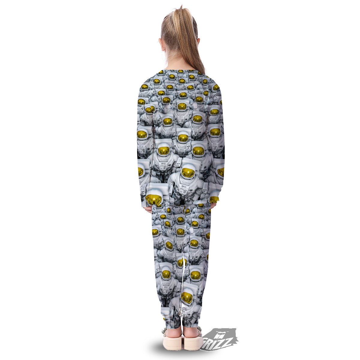 Astronauts Group Print Kid's Pajamas-grizzshop