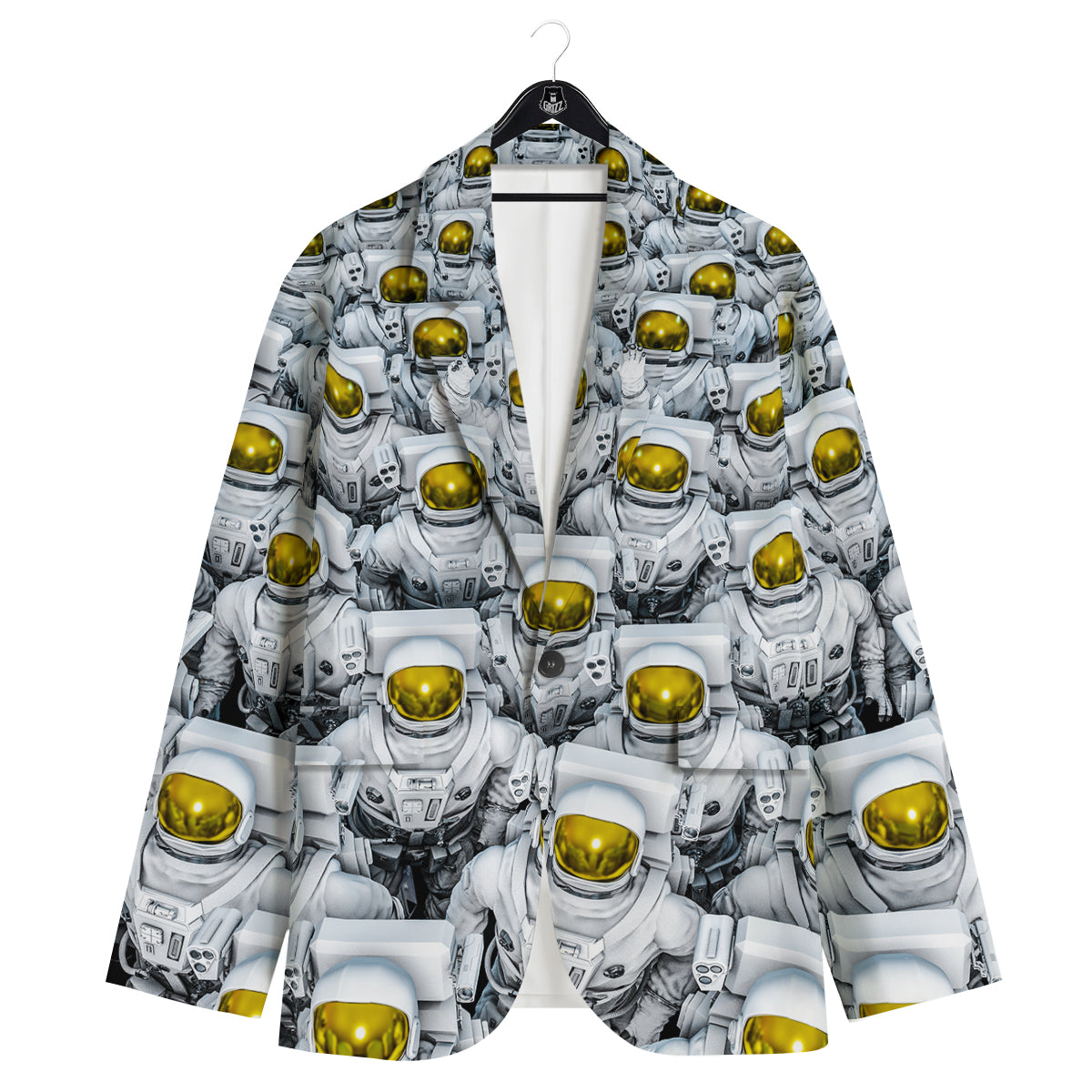 Astronauts Group Print Men's Sport Coat-grizzshop