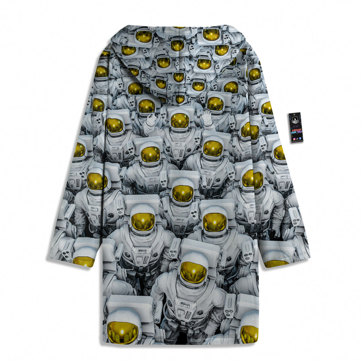Astronauts Group Print Men's Windbreaker Jacket-grizzshop
