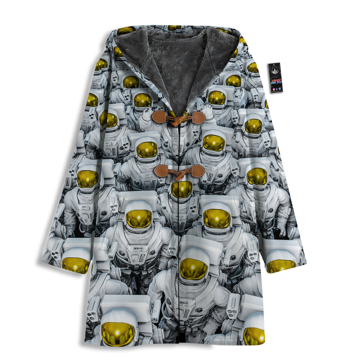 Astronauts Group Print Men's Windbreaker Jacket-grizzshop
