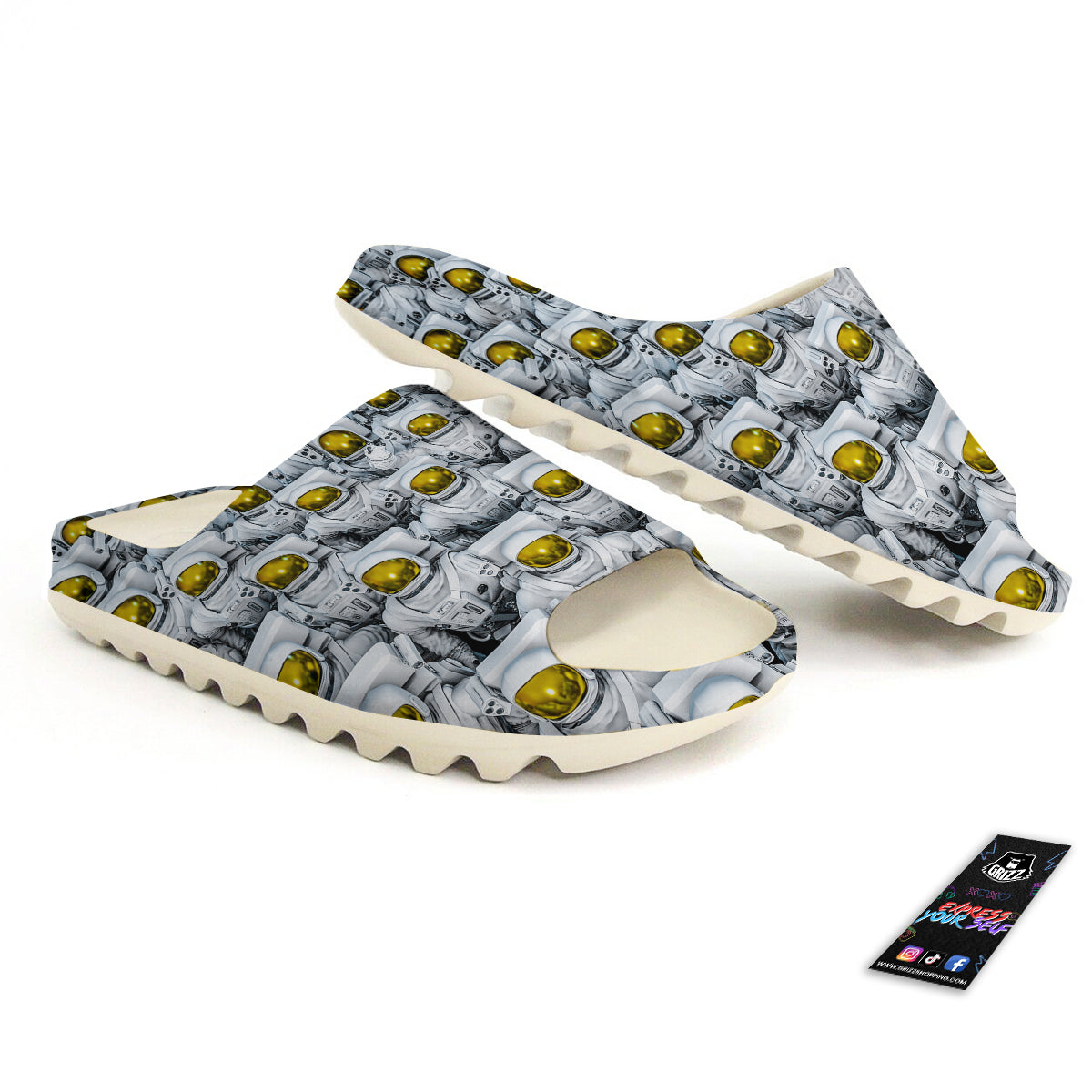 Astronauts Group Print Sandals-grizzshop