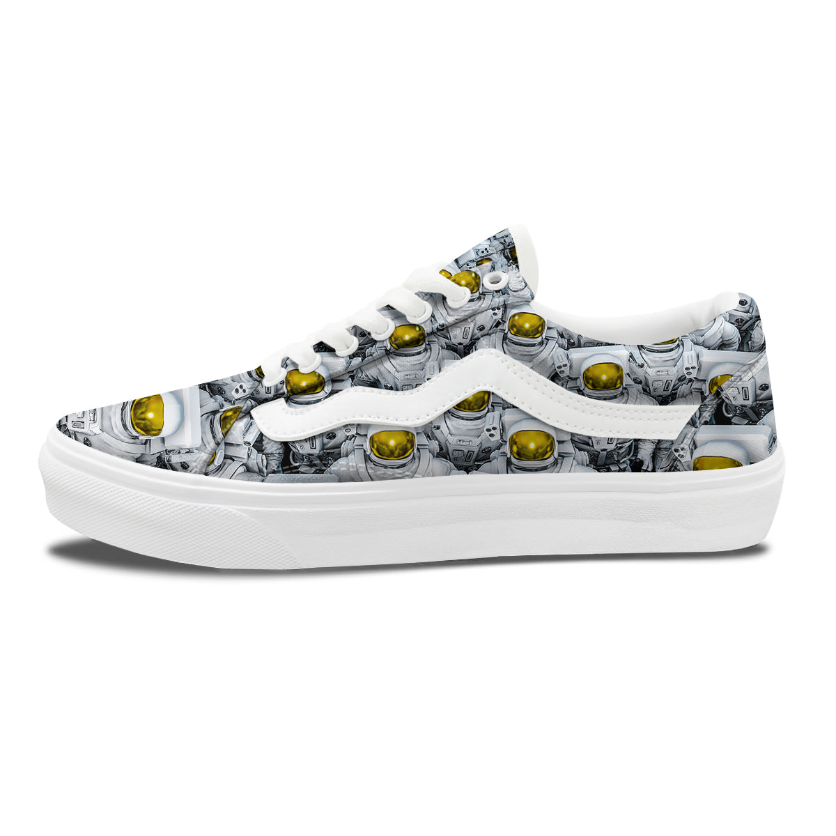 Astronauts Group Print Skate Shoes-grizzshop