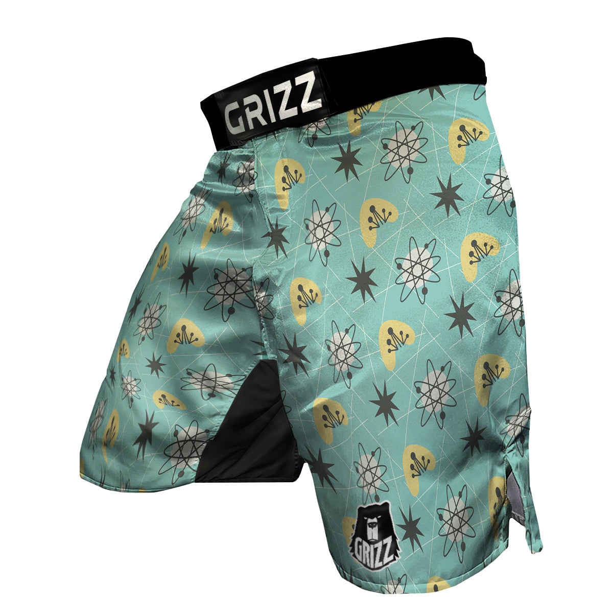 Atom Science Pattern Print MMA Shorts-grizzshop