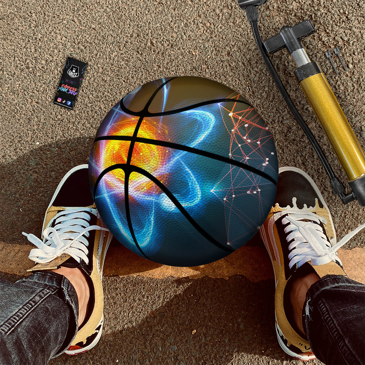 Atomic Structure Print Basketball-grizzshop
