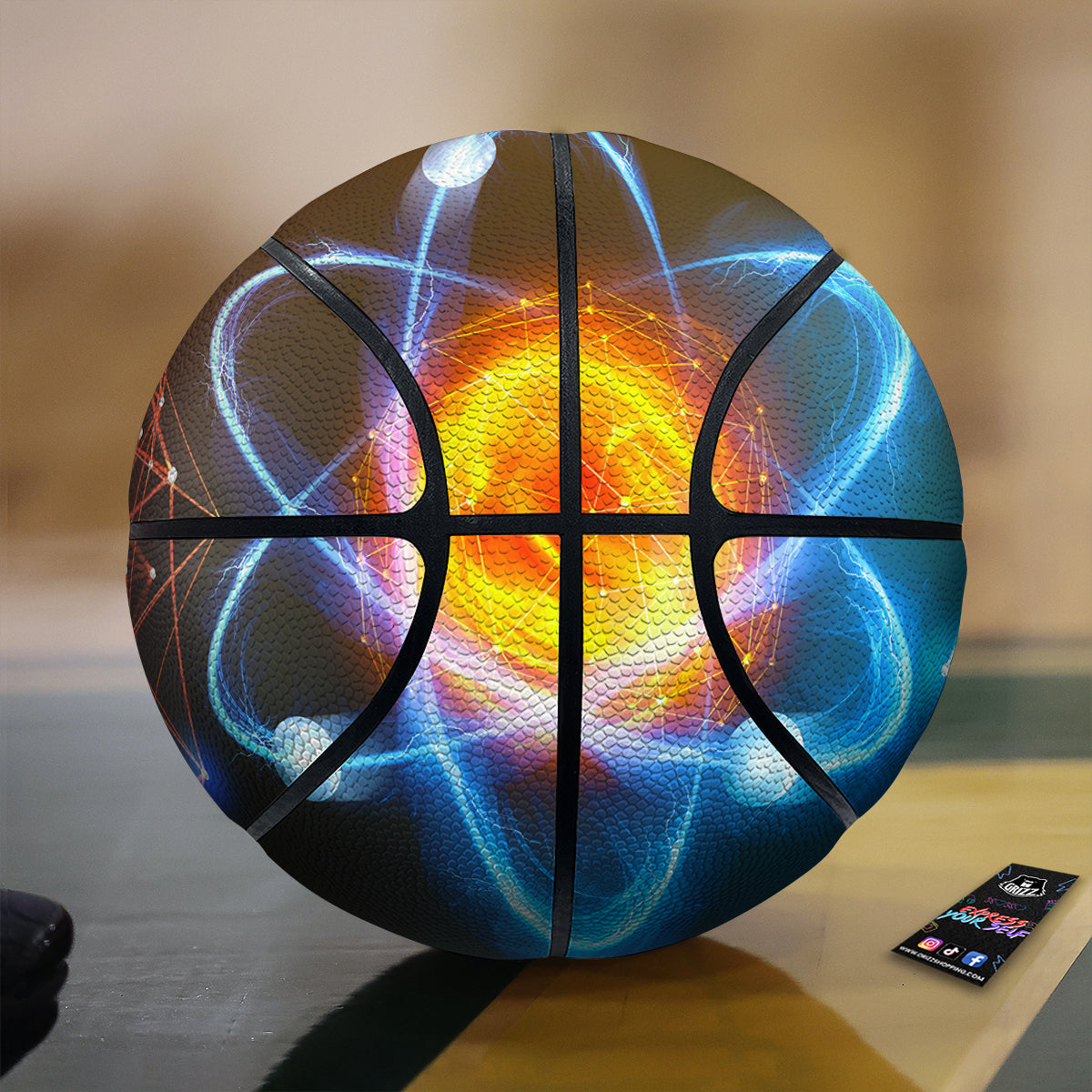 Atomic Structure Print Basketball-grizzshop