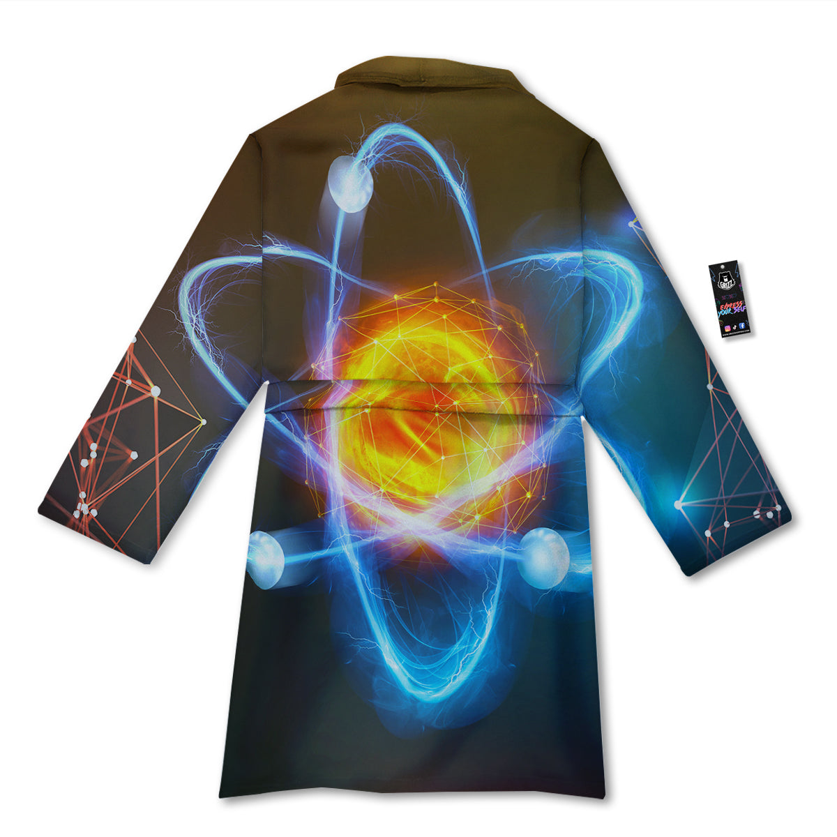 Atomic Structure Print Bathrobe-grizzshop