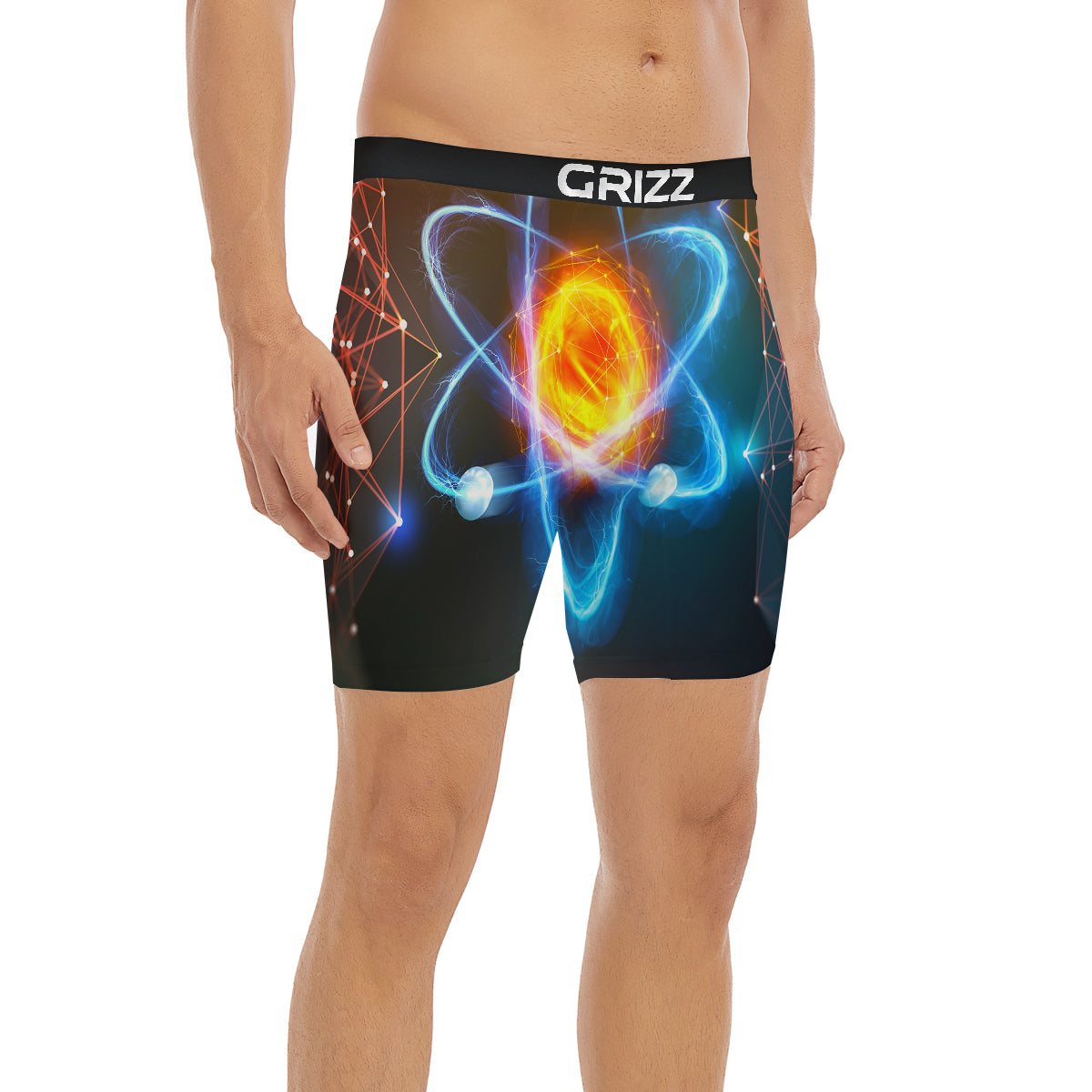 Atomic Structure Print Boxer Briefs-grizzshop