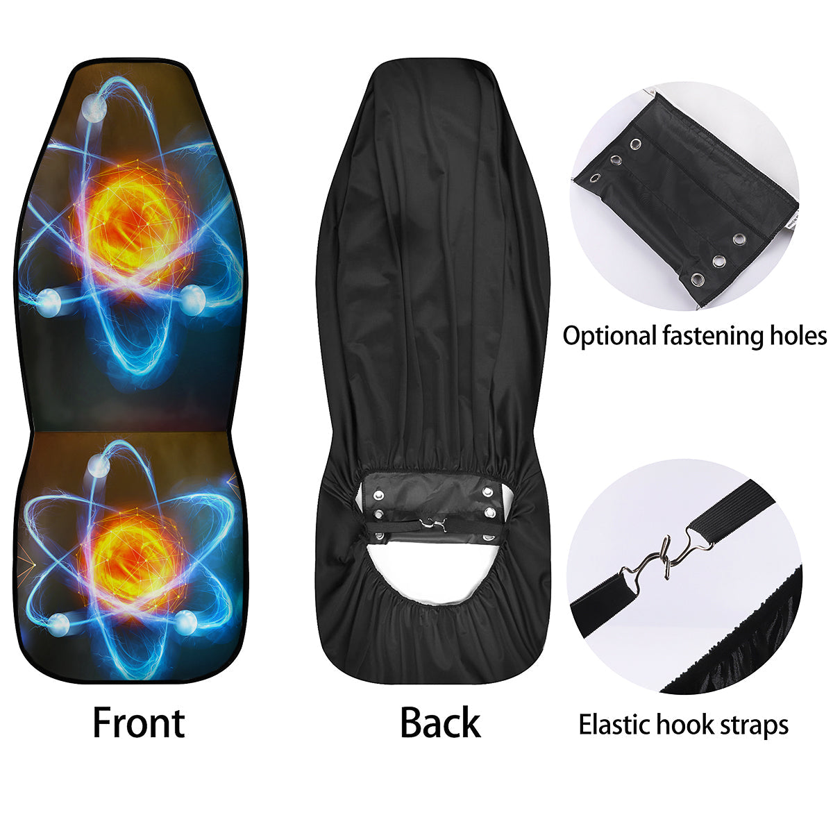 Atomic Structure Print Car Seat Covers-grizzshop