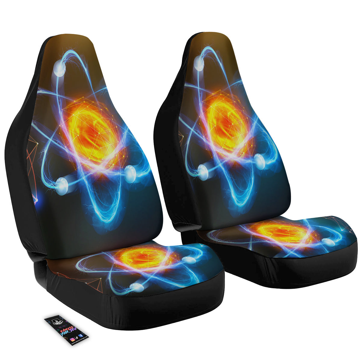 Atomic Structure Print Car Seat Covers-grizzshop