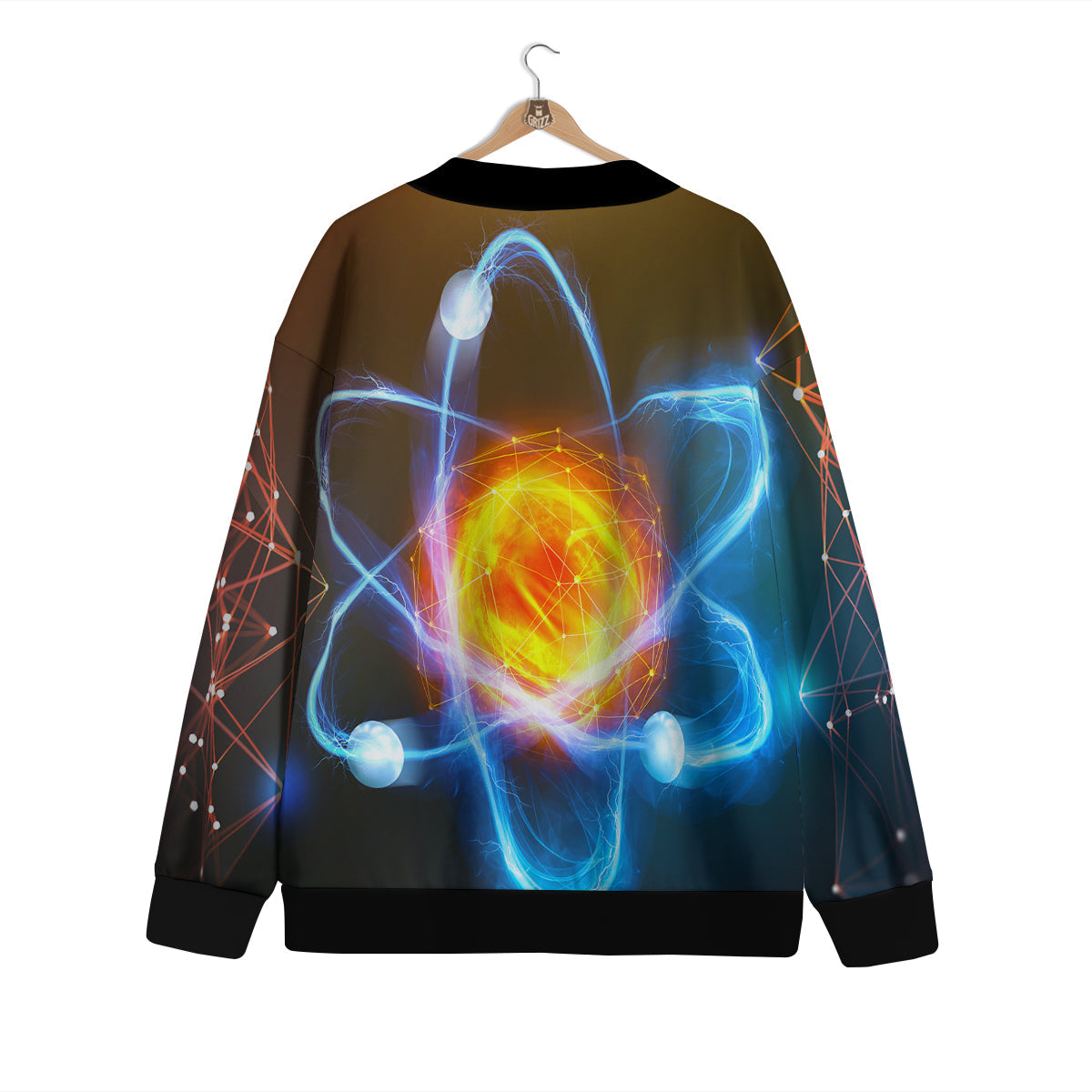 Atomic Structure Print Cardigan-grizzshop