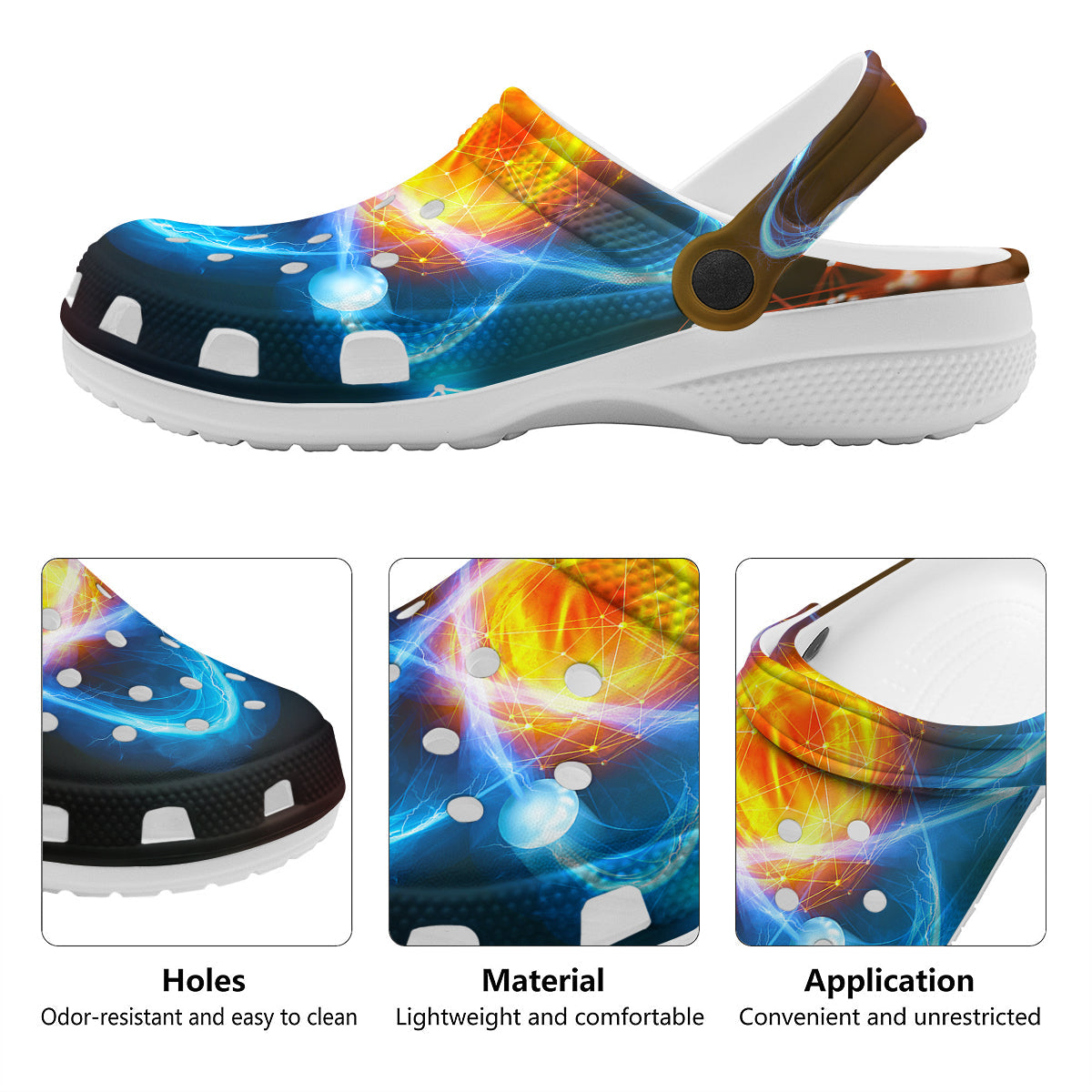 Atomic Structure Print Clog-grizzshop