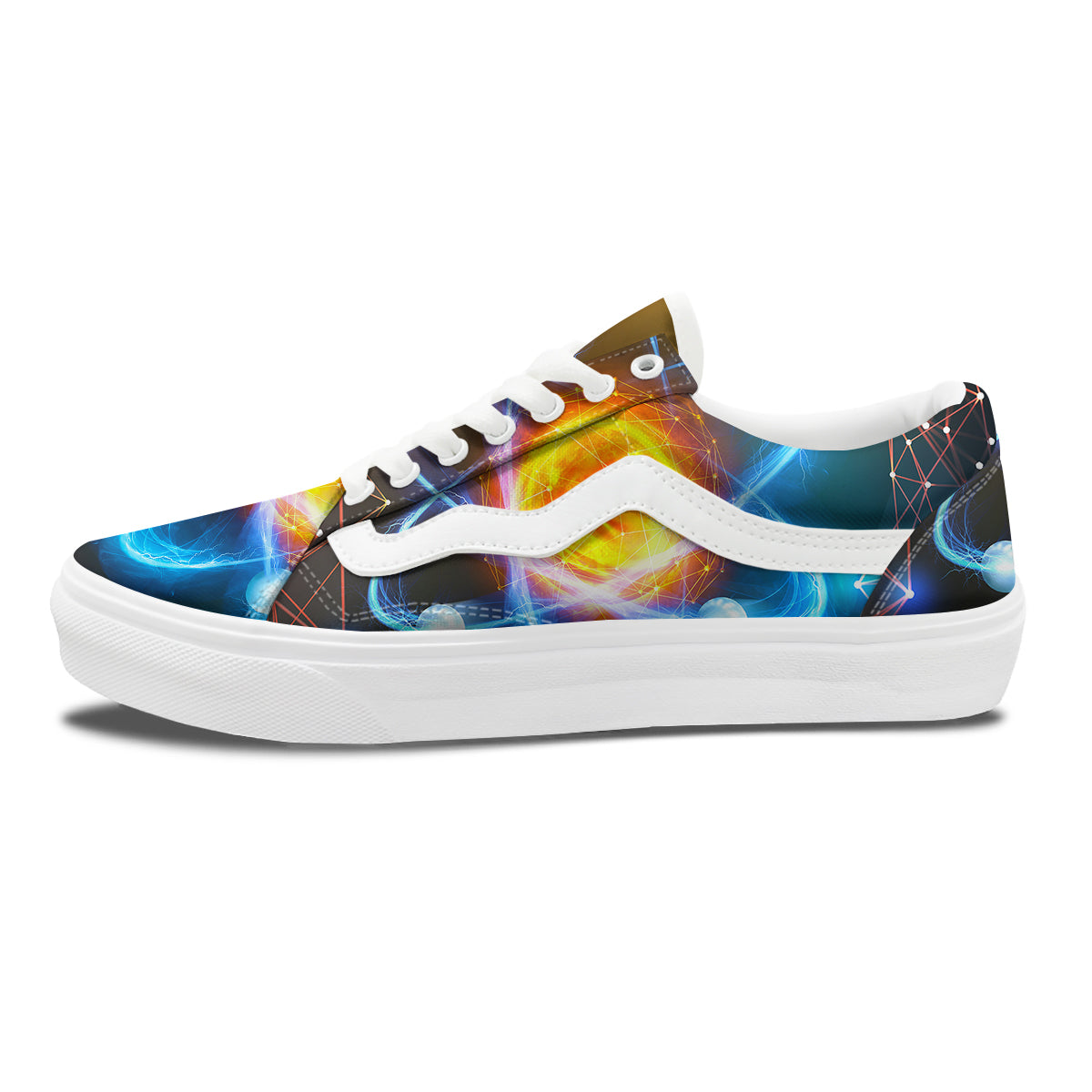 Atomic Structure Print Skate Shoes-grizzshop