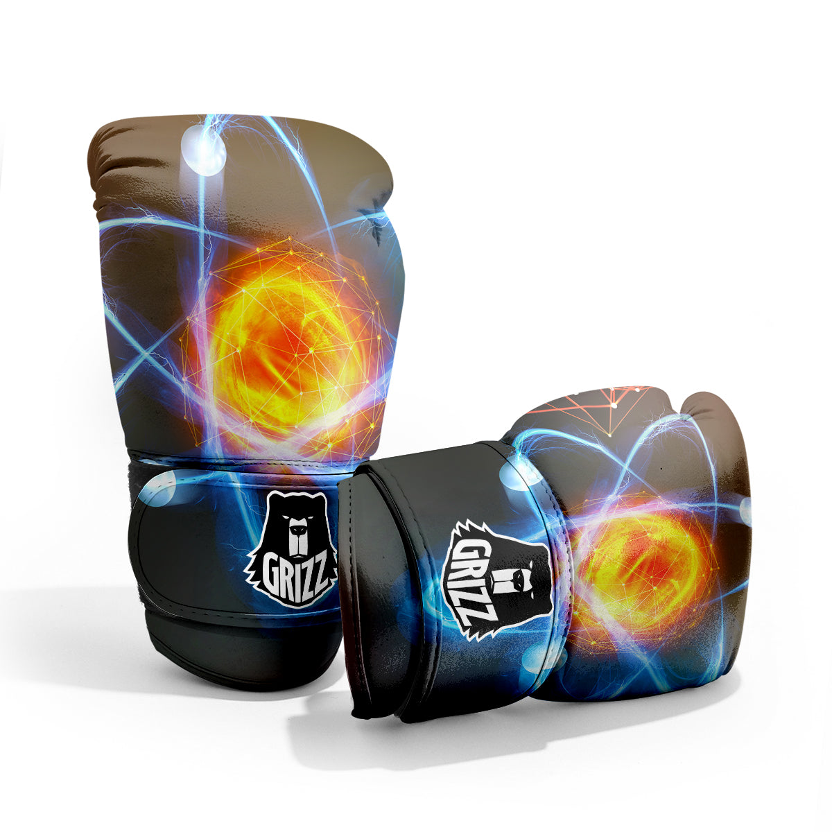 Atomic Structure Print Sparring Gloves-grizzshop