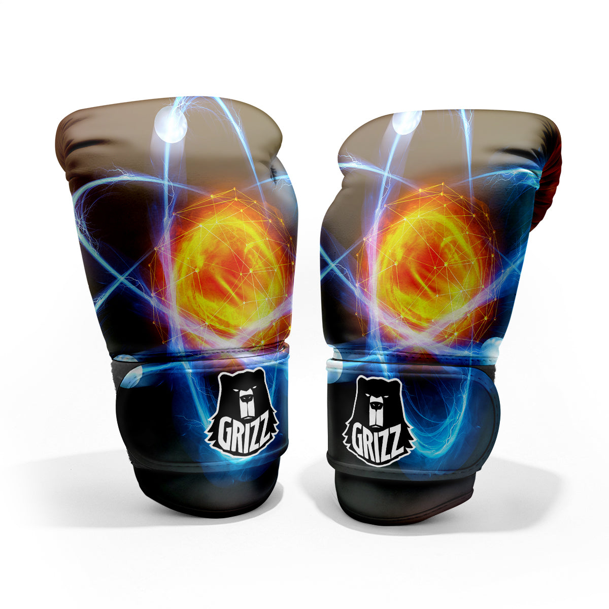 Atomic Structure Print Sparring Gloves-grizzshop