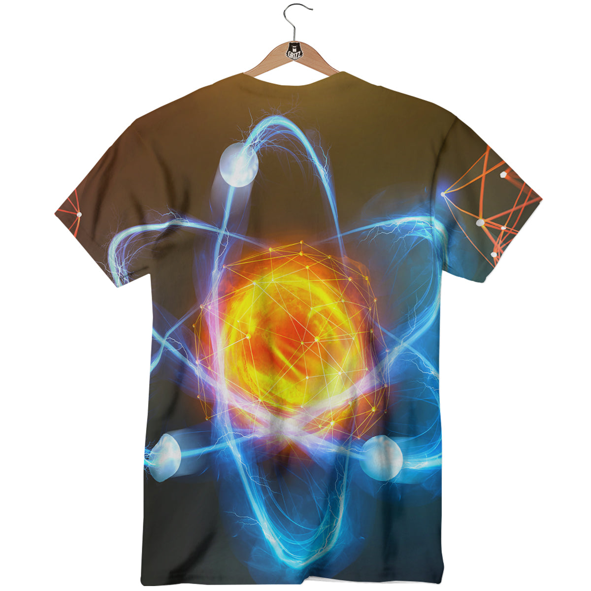 Atomic Structure Print T-Shirt-grizzshop