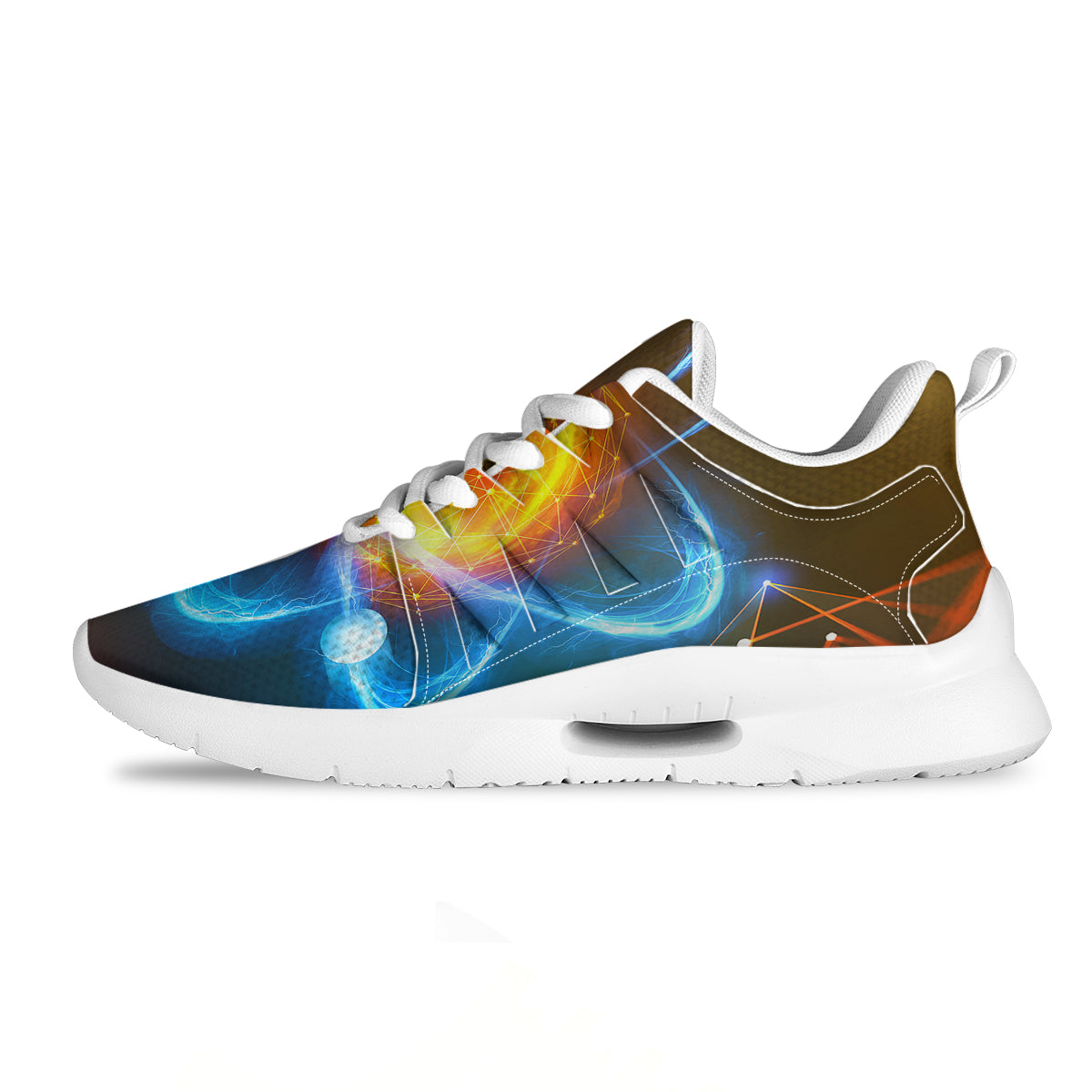 Atomic Structure Print Tennis Shoes-grizzshop