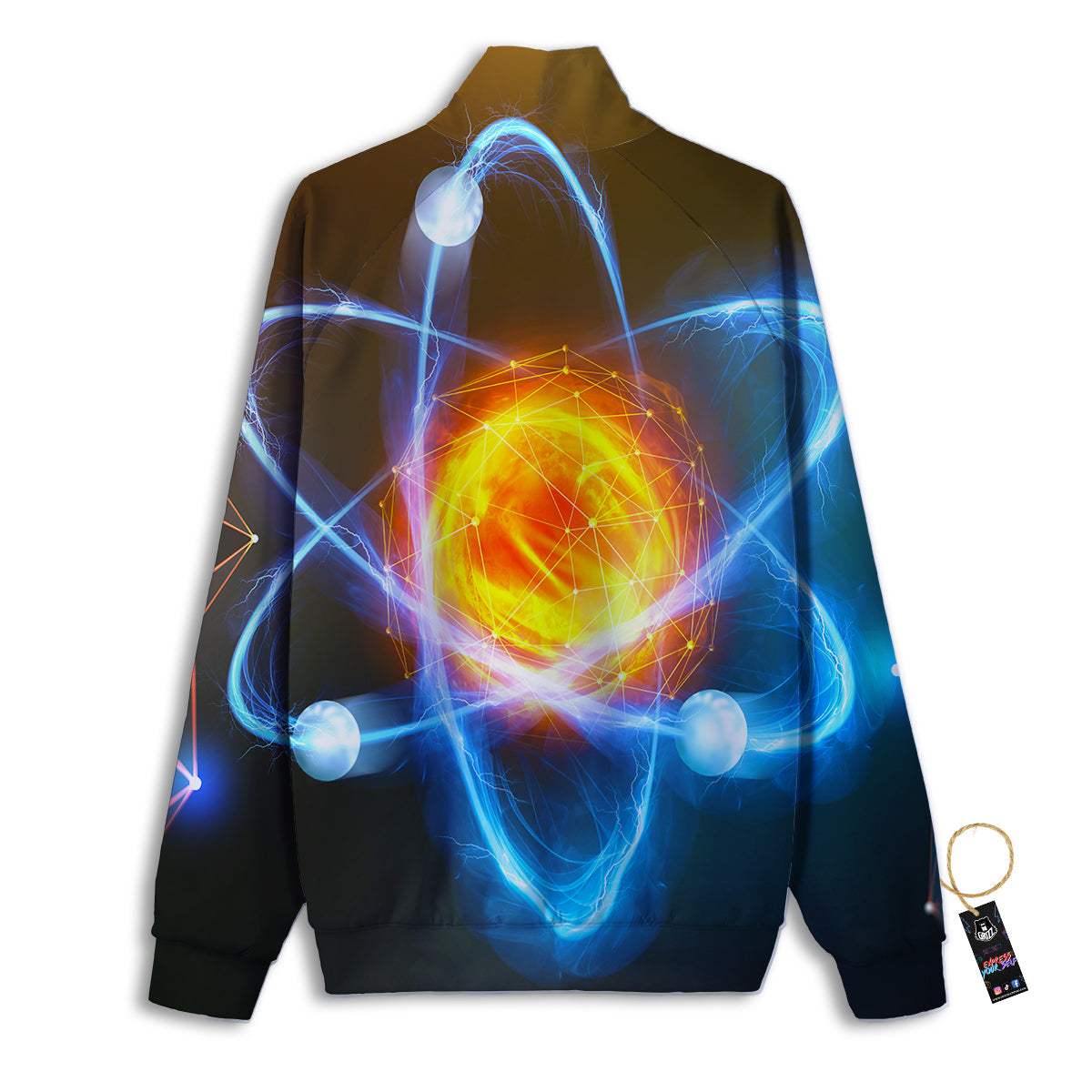 Atomic Structure Print Track Jacket-grizzshop
