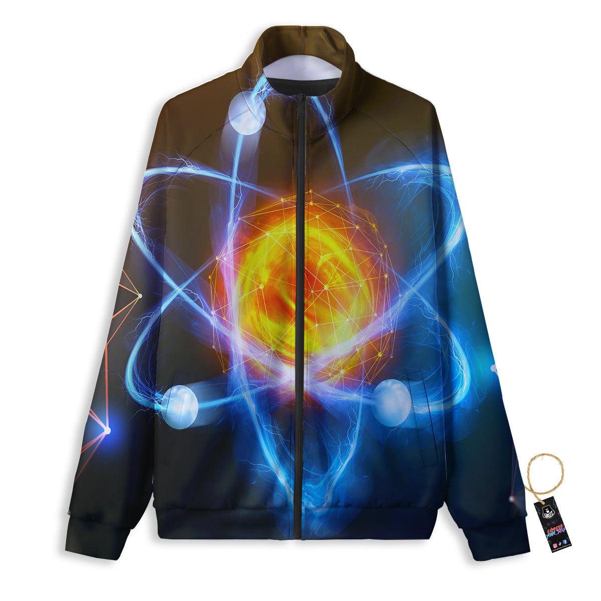 Atomic Structure Print Track Jacket-grizzshop
