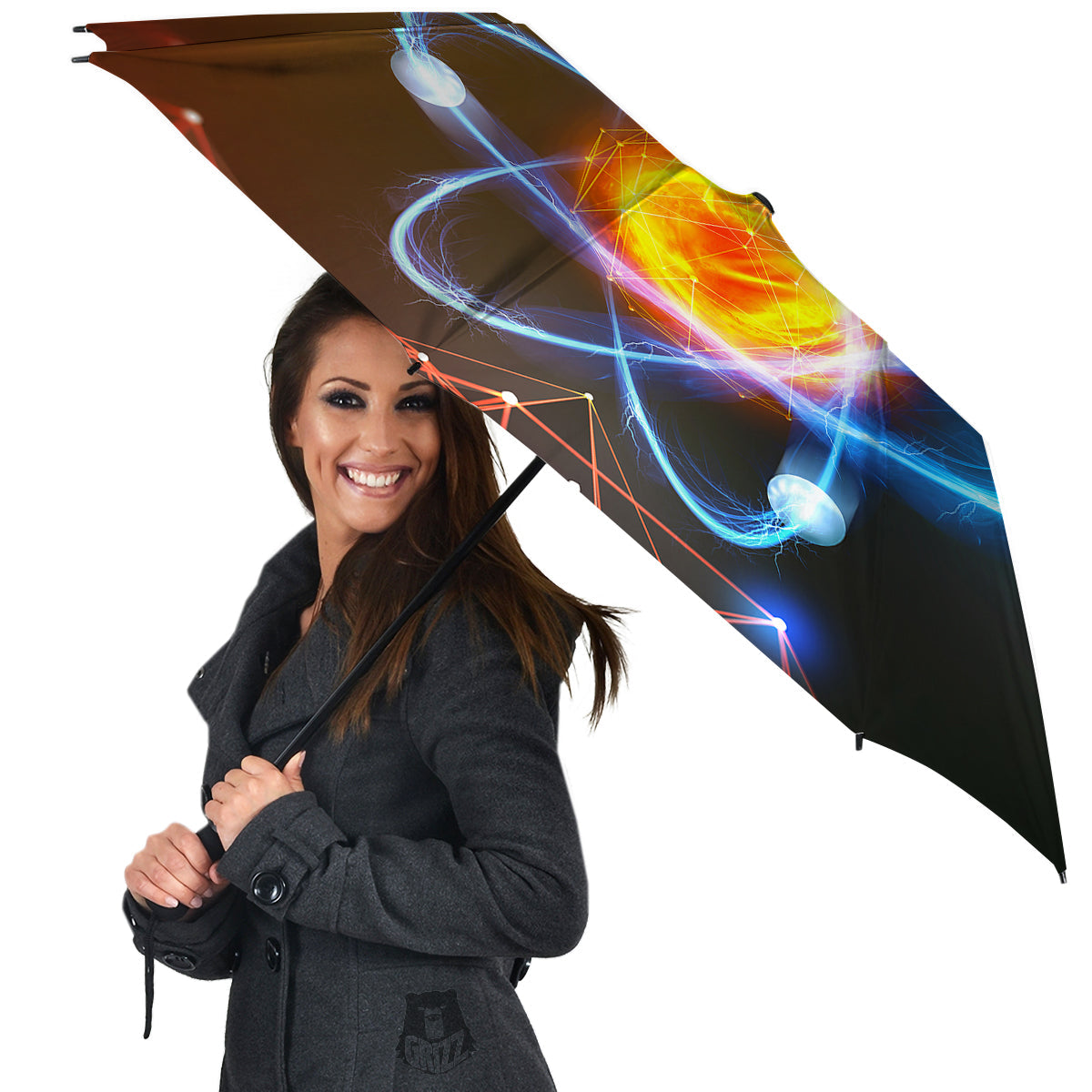 Atomic Structure Print Umbrella-grizzshop