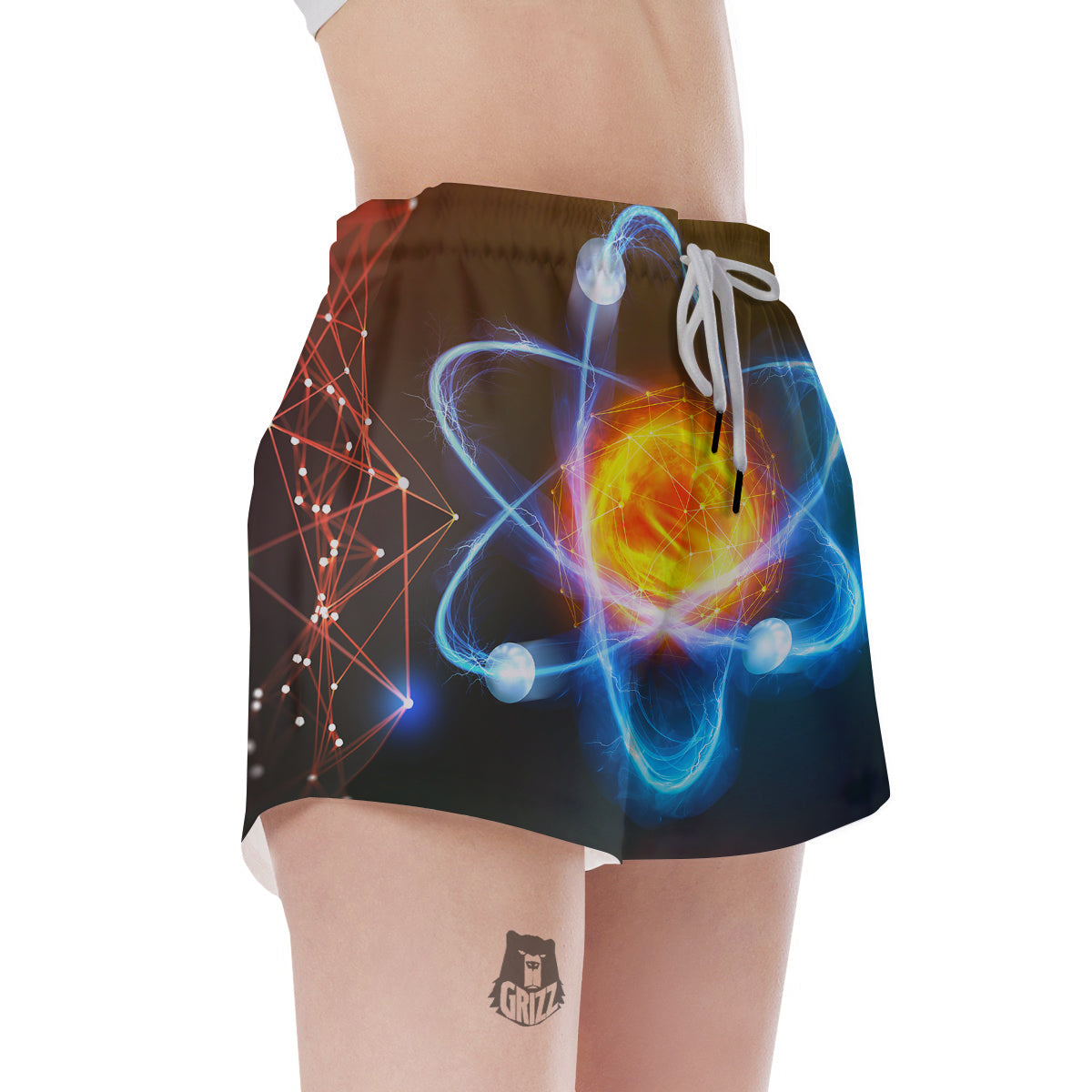 Atomic Structure Print Women's Shorts-grizzshop