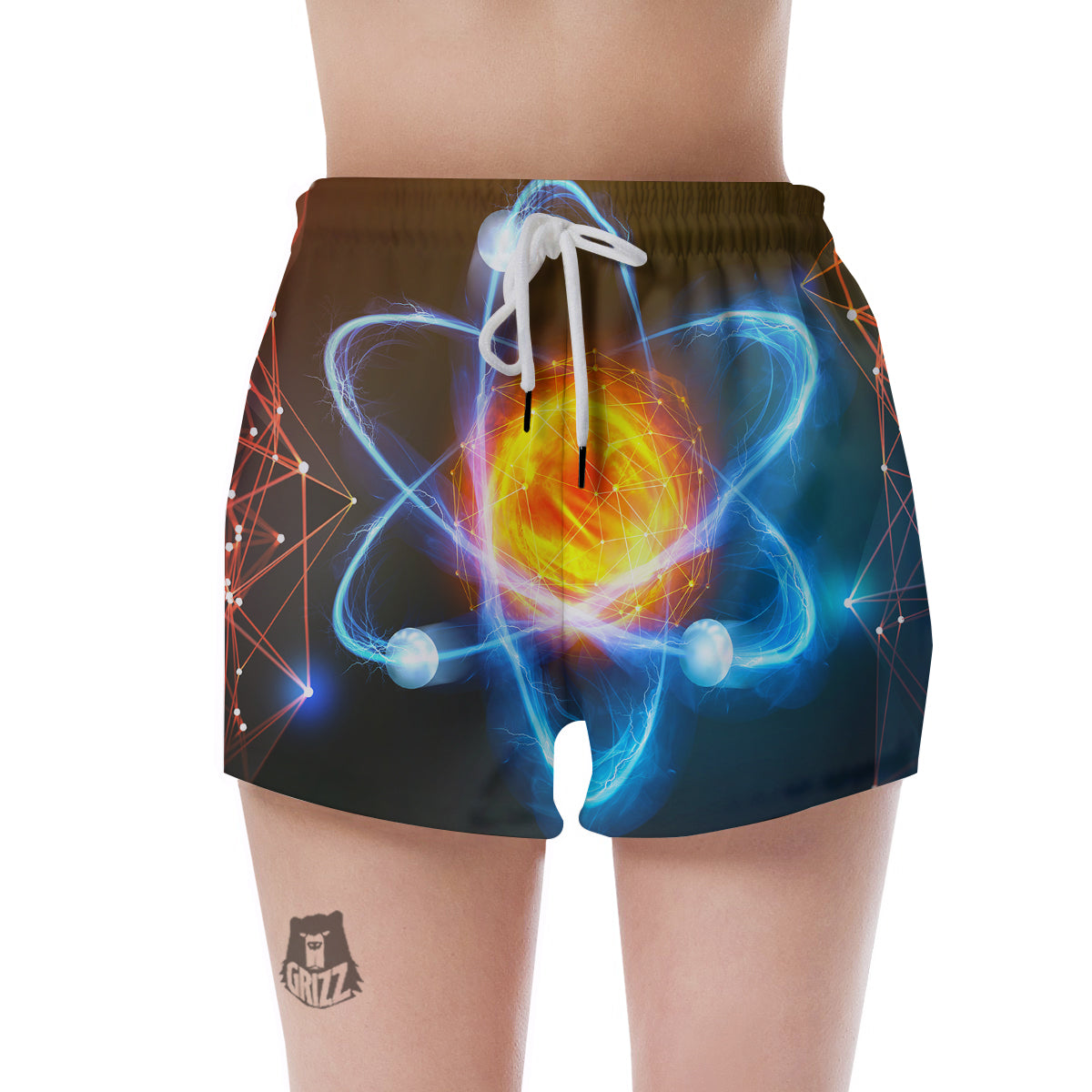 Atomic Structure Print Women's Shorts-grizzshop