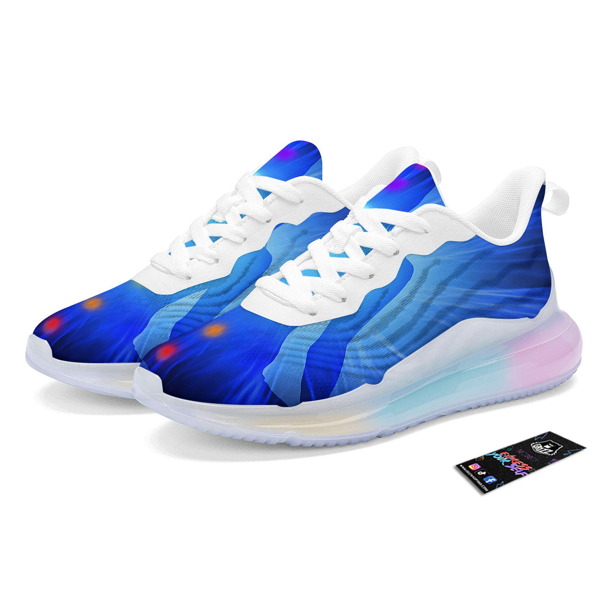 Aura Seven Chakras Print Running Sneakers-grizzshop