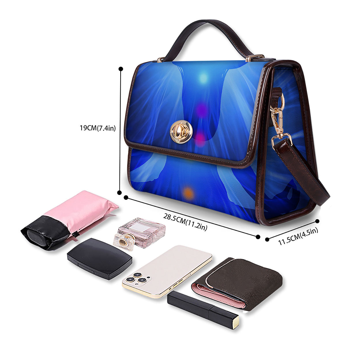 Aura Seven Chakras Print Women's Satchel Bag