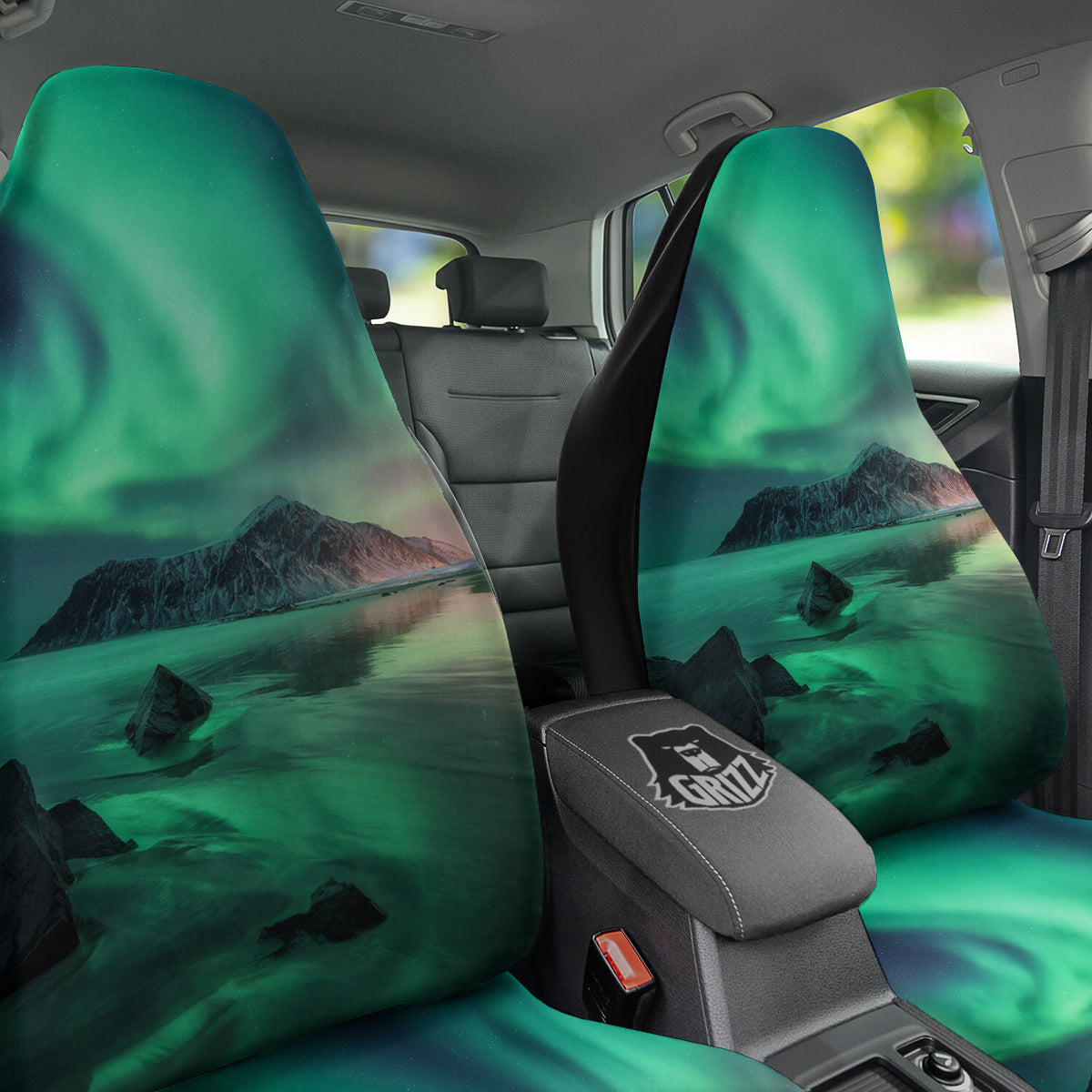 Aurora Northern Lights Print Car Seat Covers-grizzshop