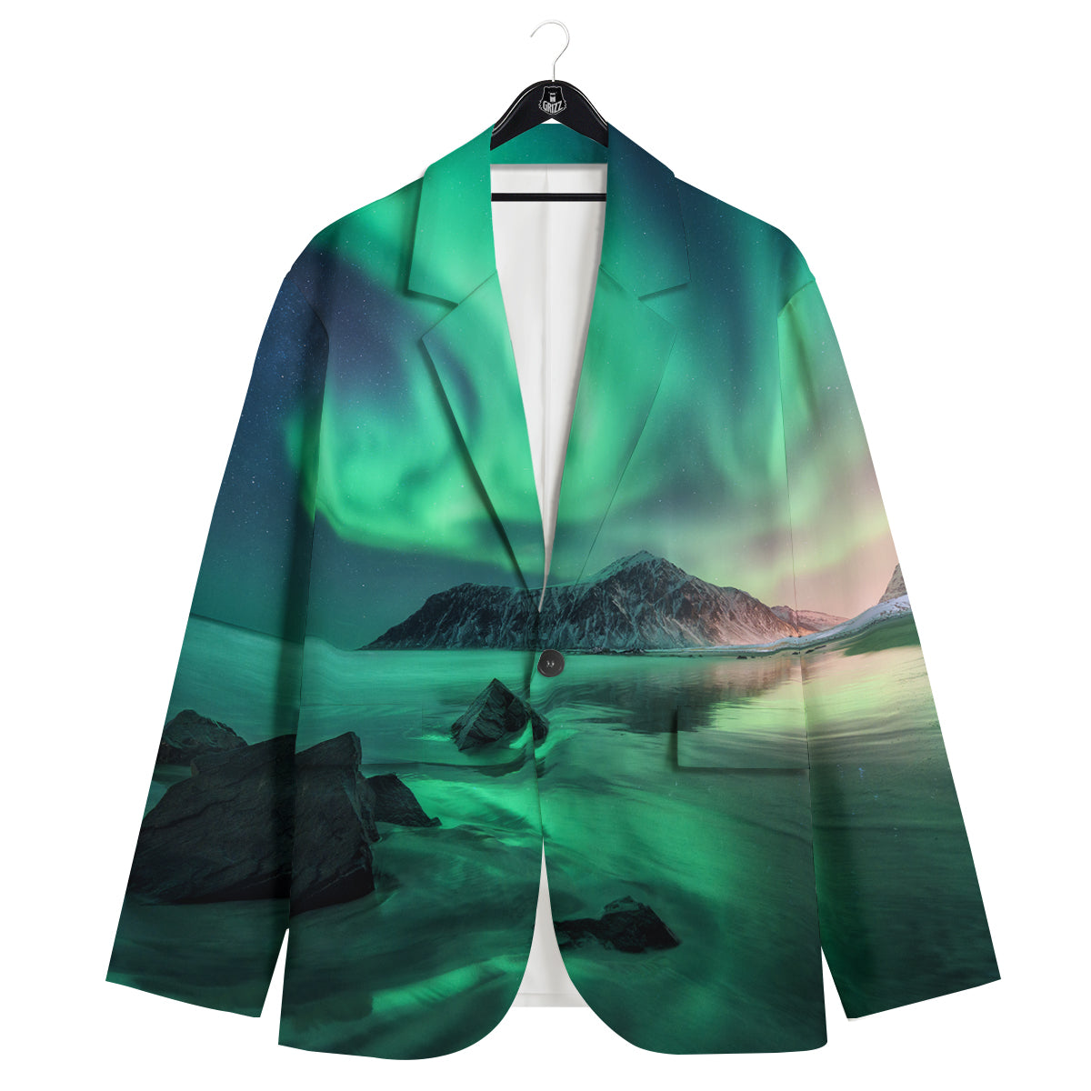 Aurora Northern Lights Print Men's Sport Coat-grizzshop