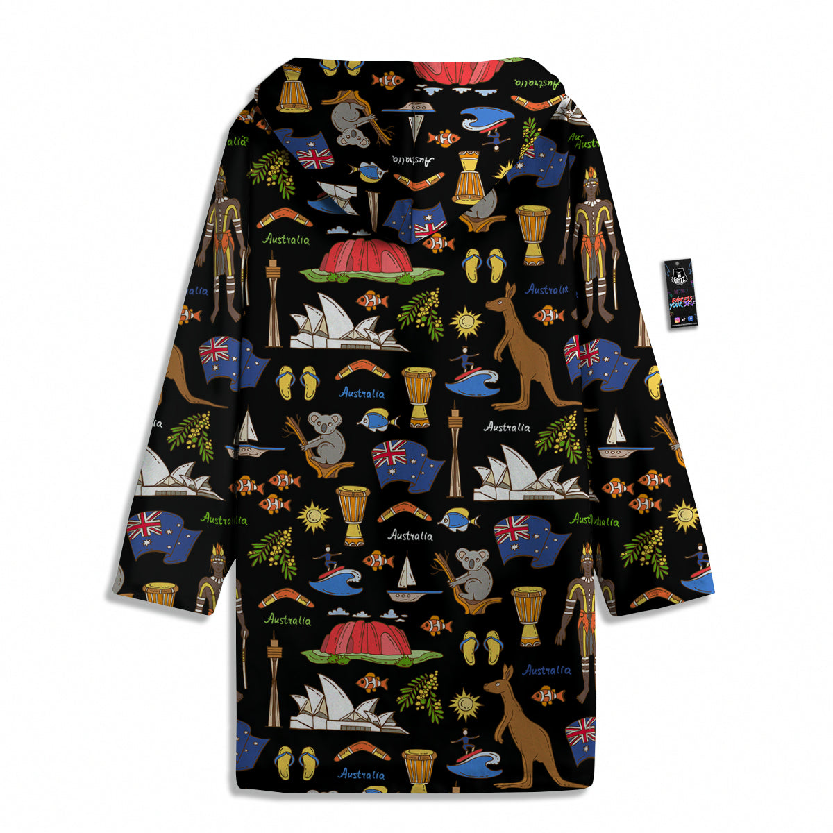 Australia Theme Print Pattern Men's Windbreaker Jacket-grizzshop
