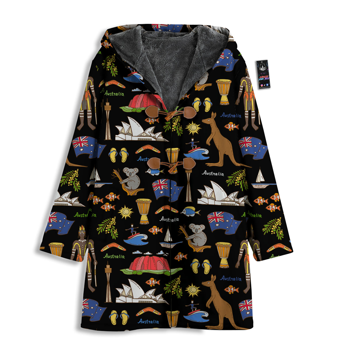 Australia Theme Print Pattern Men's Windbreaker Jacket-grizzshop