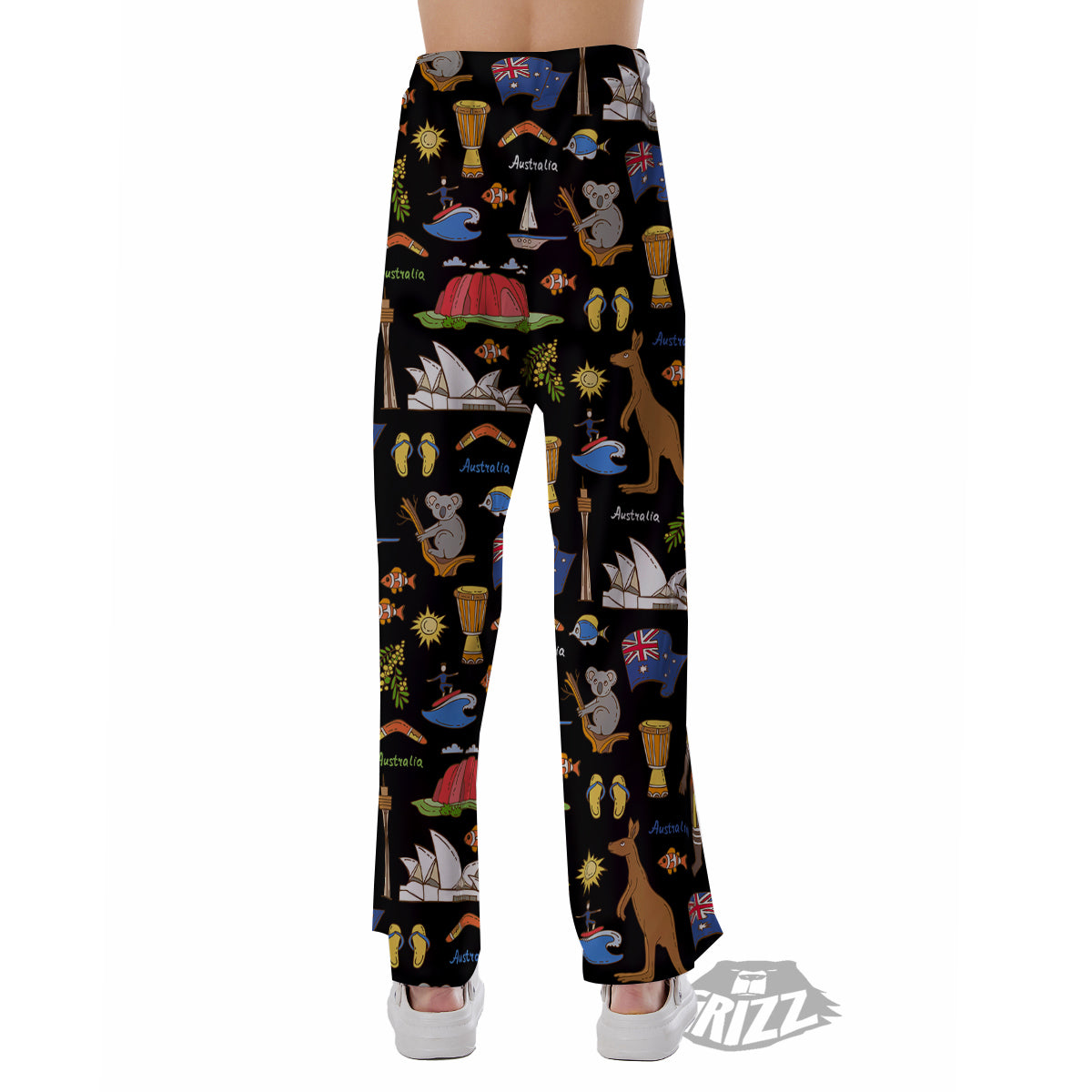 Australia Theme Print Pattern Pajama Pants-grizzshop