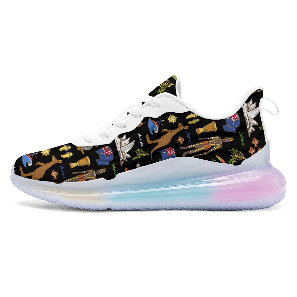 Australia Theme Print Pattern Running Sneakers-grizzshop
