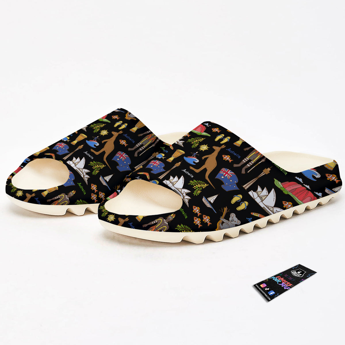 Australia Theme Print Pattern Sandals-grizzshop